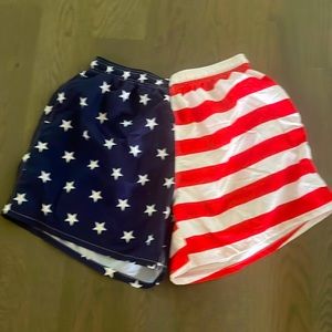 Worn once . Flag trunks . Mens large - bought in ft Lauderdale